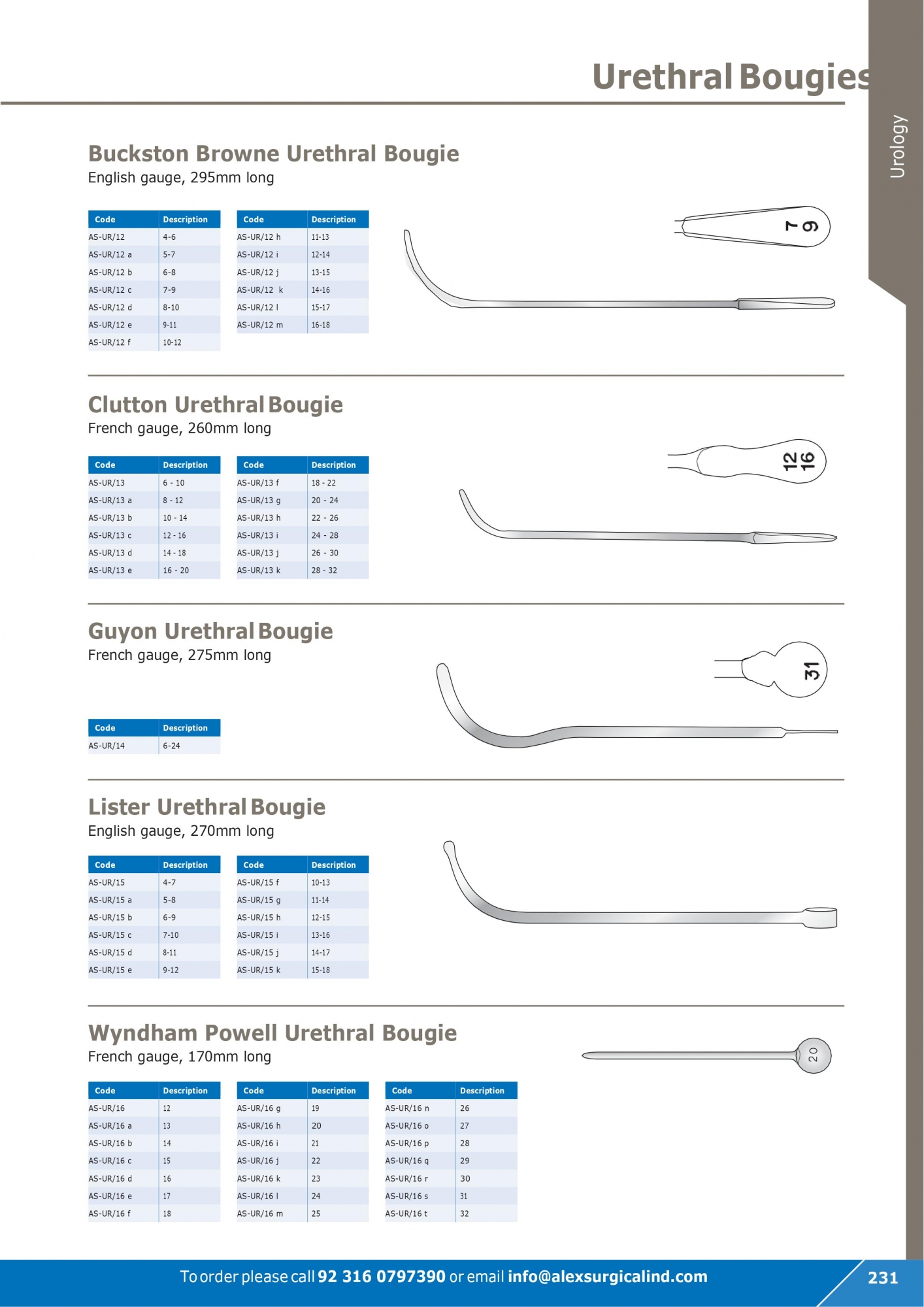 Urethral Bougies